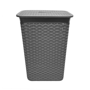 CESTO ROPA CON TAPA SIMIL RATÁN