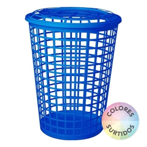 CESTO PARA ROPA CALADO 60 L.