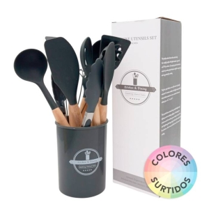 SET X12 UTENSILIOS DE SILICONA