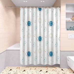CORTINA BAÑO GOFRADA 180X180 CM