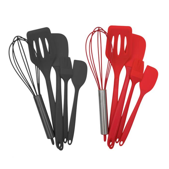 SET X5 UTENSILIOS NYLON/SILICONA - Imagen 2