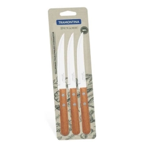 CUCHILLO MANGO DE MADERA X3 DYNAMIC TRAMONTINA