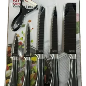 SET 5 CUCHILLOS + PELA PAPAS