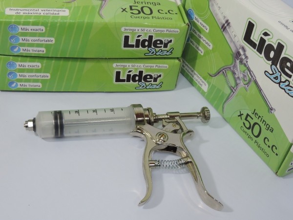JERINGA AUTOMATICA LIDER CUERPO PLASTICO X 50 CC