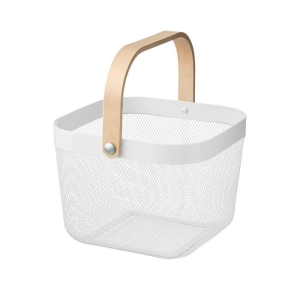 ORGANIZADOR METAL CON MANIJA DE MADERA