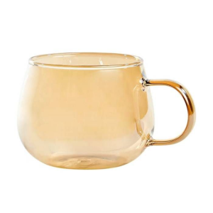 TAZA CAFÉ VIDRIO ÁMBAR