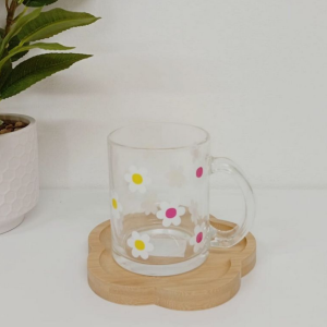 JARRO VIDRIO CON FLORES