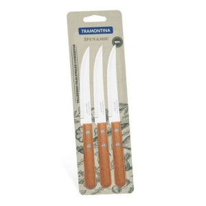 CUCHILLO MANGO MADERA X3 TRAMONTINA DYNAMIC
