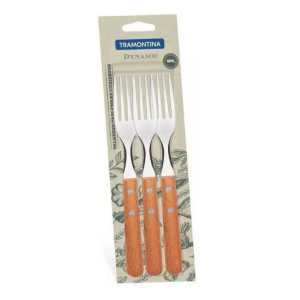 TENEDOR MANGO MADERA X3 DYNAMIC TRAMONTINA