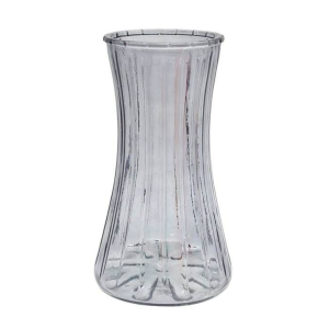 FLORERO DE VIDRIO COLOR FACETADO