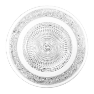 PLATO DE VIDRIO LABRADO